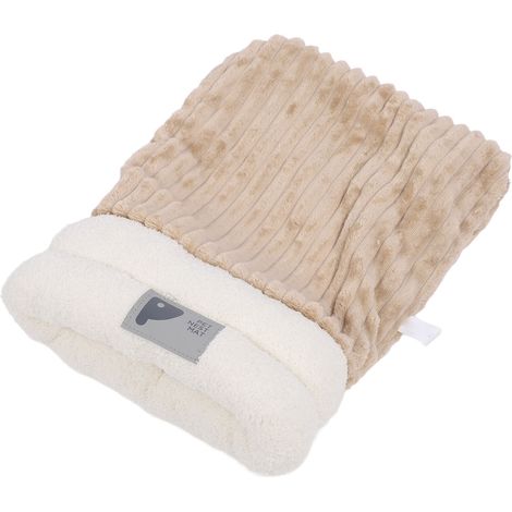 Lit pour chat chaud et confortable, semi-fermé et amovible, en forme de grotte, idéal pour la maison ou l'intérieur (taille M). (1/5)