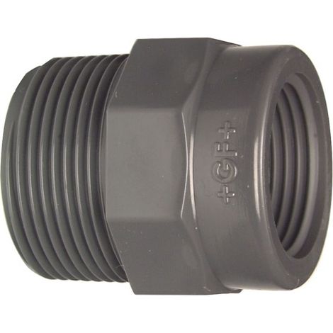 Raccord à douille réduite GF PVC-U 3/4" x 1/2" AG x IG