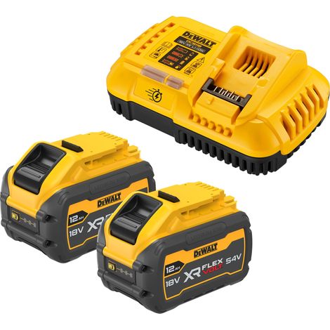 Set di avviamento a batteria DEWALT Tabless, 216 Wh, DCB118XY2