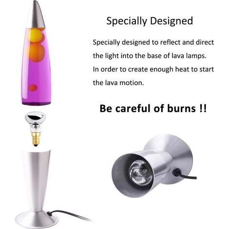 E14 R39 30W Dimmbare Warmweiße 2600K Glühbirne für Lavalampe, 300LM, 230V, Kleine Fassung R39 Reflektorbirne für Blasenlampe, Raketenlampe, Glitzerlampe, 3er-Pack (1/5)
