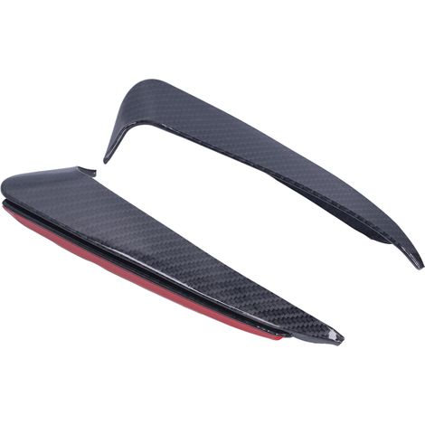 2x Heckstoßstangen-Seitenflügel Canards links rechts kompatibel mit Mercedes-Benz C-Klasse W205 C180 C200 (Carbonfaser-Optik) (1/5)