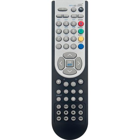 RC1900 Ersatzfernbedienung für Toshiba Hitachi JMB Finlux Techwood Polaroid Grundig TV 32880DVD LCD26AD LCDW22DVD95F LCDW16DVD L22DP03EA LED22916DVDFHD LCD19ADVDP