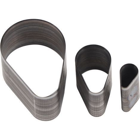 Set mit 3 DIY-Lederausstechern, Schneideschablone, Stanzwerkzeug (Tropfenform) (1/5)