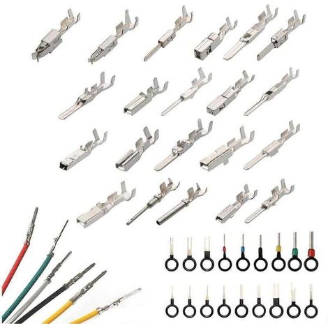 Kit di terminali a pin per cablaggio da 340 pezzi – Misure 1/1,5/1,8/2,2/2,8/3,5 mm – Connessione affidabile per sistemi elettrici automobilistici – 340 pezzi -Crezuo