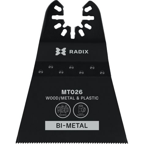 Lame multitool - Radix - Bi-métal - 40 x 69 mm - 18 dents (1,4 mm) fraisées (1/3)