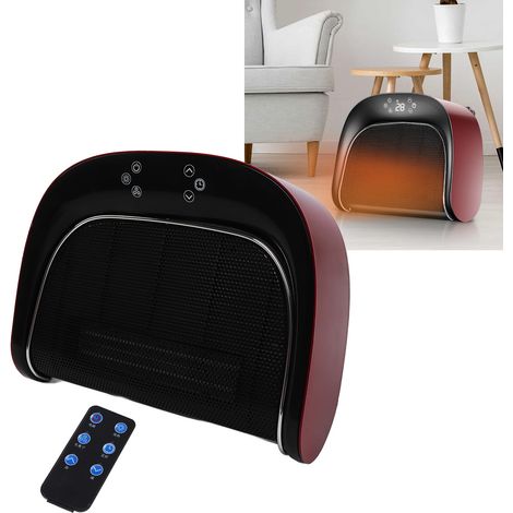 Chauffage de bureau/sous table pour la maison, chauffage soufflant mural étanche pour salle de bain, rouge, surpoids (1/5)