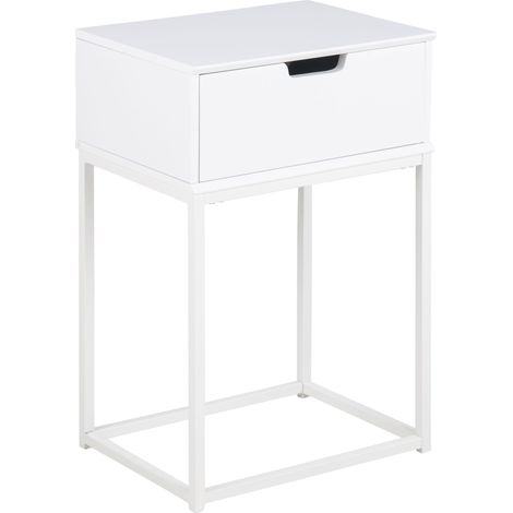 Mike Table de chevet, blanc. (1/5)