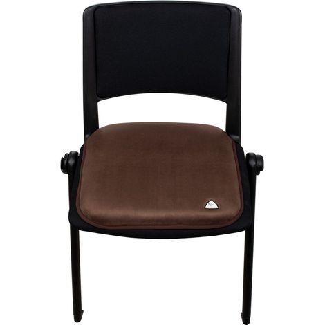 taglia unica, Nero: Cuscino per sedie realizzato con gel Classic e rivestito con camoscio adatto a tutte le sedute (1/5)