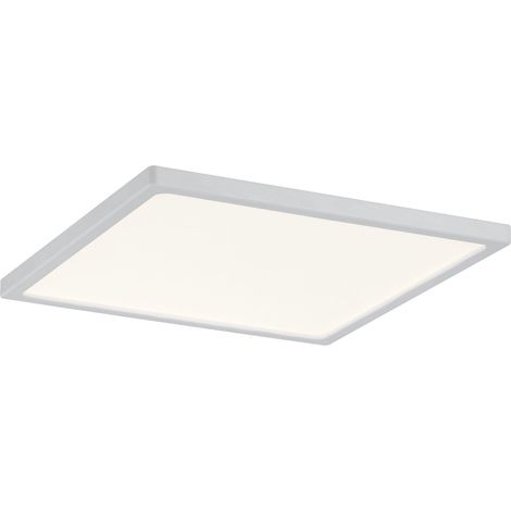 Panneau LED Areo carré incl. 1x12 watts IP44 gradable éclairage de plafond Blanc dépoli plafonnier plastique éclairage de salon 3000 K (1/5)