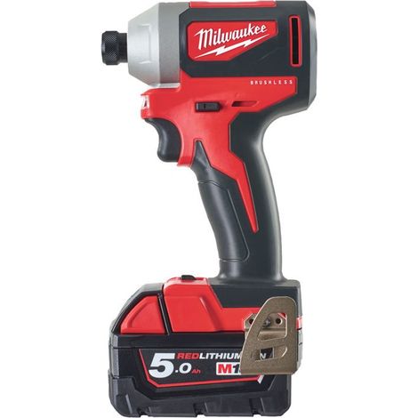 Llave de impacto Milwaukee Batería M18 BLID2-502X de 18 V y 5 Ah (1/5)