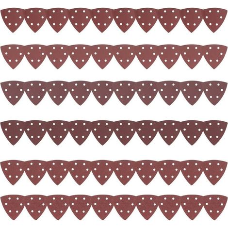 90 Feuilles Abrasives, Papier de Ponçage, Papier de Verre, Papier a Poncer, Papier Abrasif, Papier Poncer, Papier Ponceuse Triangulaire Mouse, Grain 40/80/120/180/240/320/400/800-LIAIKI (1/5)
