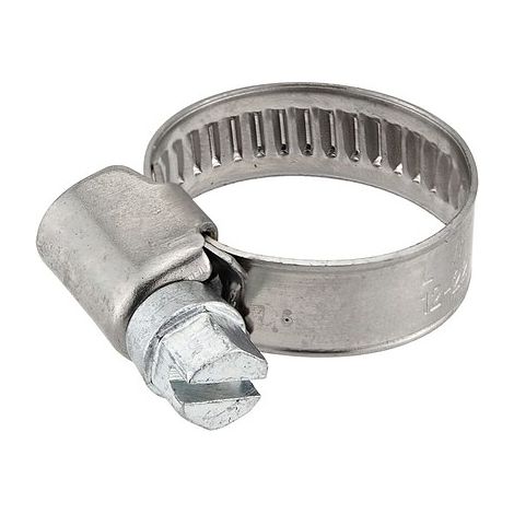 Schlauchschelle W5 aus Edelstahl (V4A) - Spannbereich 12 - 22 mm - Breite 9 mm