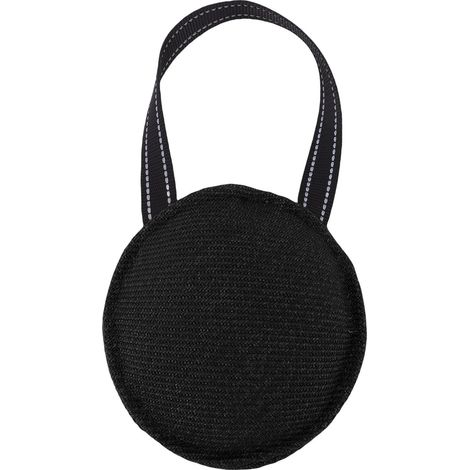 Boule de traction pour chien, équipement multicouche en coton, oreiller rond interactif avec poignée pour l'entraînement, noir (1/5)