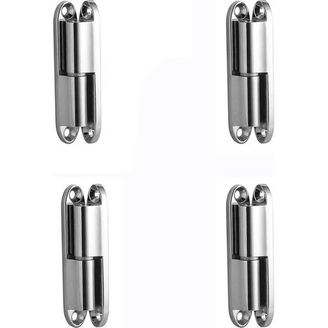 Charniere Porte Placard Charnières de Portes avec Vis 231-1 Charnière Inoxydable Démontable Paumelles de Portevis non incluses 4pcs 231 1 (1/5)