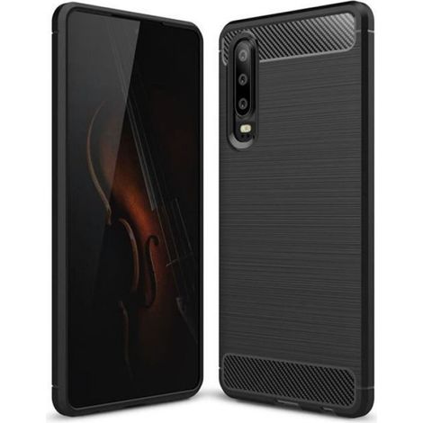 Pour Huawei P30 Coque - Souple Silicone Antichoc Léger Protection Coque Huawei P30 -Noir (1/4)