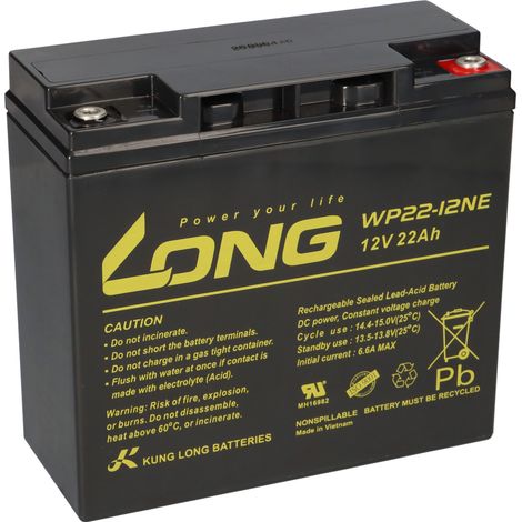 Kung Long WP22-12NE 12V 22Ah AGM Bleiakku M5 zyklenfest