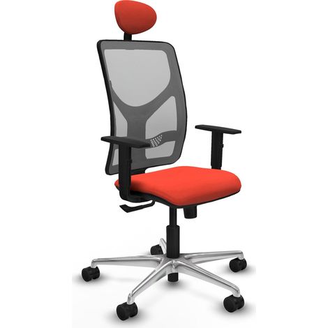 Chaise de bureau piqueras y crespo Motilla gris foncé aluminium (1/2)