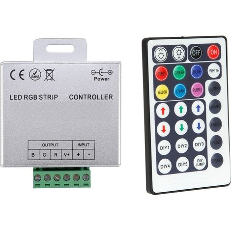 Controller Dimmbar LED-Streifen RGB 12/24V mit RF-Fernbedienung