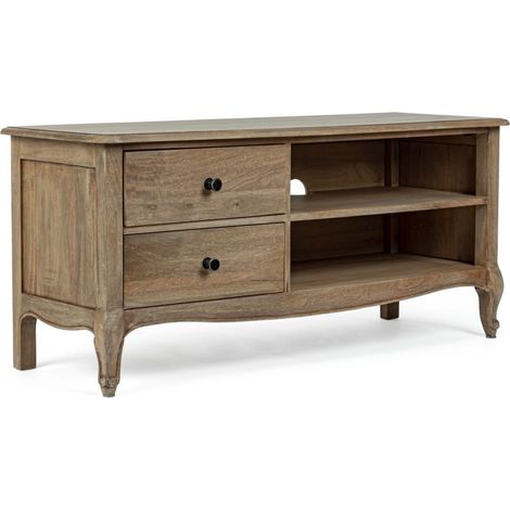 Mobile porta tv 2 cassetti in legno stile classico (1/5)