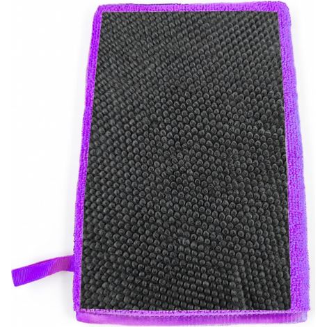 Gant d'argile à pois violet de décontamination (1/5)