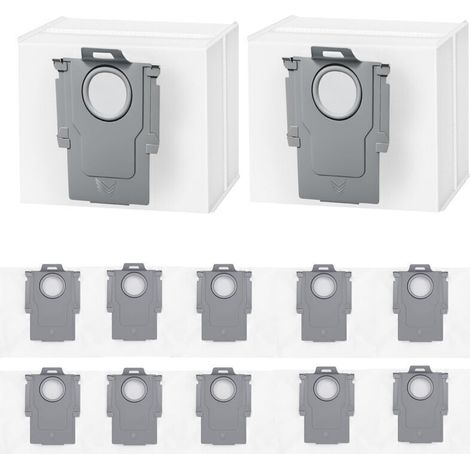 Paquete de 12 bolsas para aspiradoras robot Roborock Q5+, Q5 Max+, Q5 DuoRoller+, Q5 Pro+, Q7+ Max+/M5+/L5+, Q8 Max+, S8+, S8 Pro Ultra, S7 MaxV/Max Ultra, Q10 S5+/X5+, bolsa de gran capacidad de 3,6 (1/4)