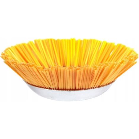 Tête de Brosse en Nylon pour Débroussailleuse, 200 mm x 25 mm, Kit de Brosse de Désherbage Ronde Universel Facile à Installer et Désherbage Efficace (1/5)