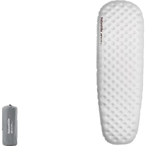 Materassino gonfiabile ultraleggero, resistente all'umidità, a forma di mummia, 186x58 cm (1/2)