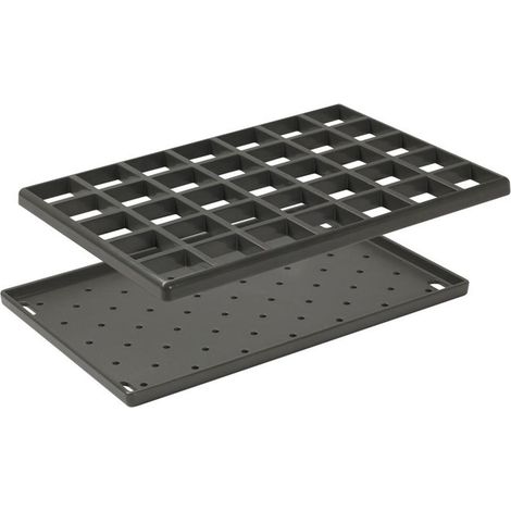 Nicoll – Grille et égouttoir pour siphon GPOSTOM – Haute résistance aux chocs – Installation rapide – Pour postes d'eau multifonction gris