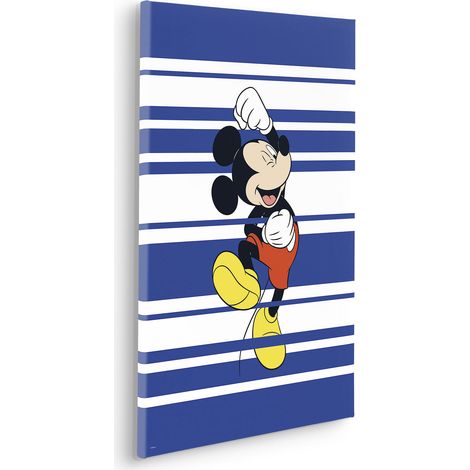 Komar Canvasbild Disney Mickey Rockstar - 60 x 40 cm - Bild auf Keilrahmen - für Kinderzimmer (1/2)