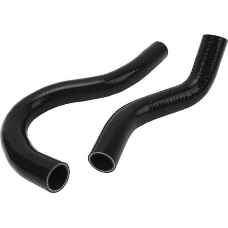 Durite Radiateur Silicone Noir 2 Pièces Étanchéité Parfaite Résistant Chaleur Kit Tuyau Liquide Refroidissement Civic EP3 Si SiR Type R K20A3 2002-2005 (1/5)