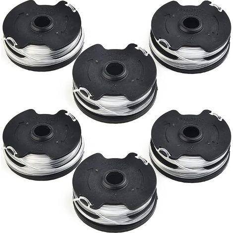 QOXEZY Confezione da 6 bobine di filo per tosaerba a batteria LIDL per Parkside PRTA 20-Li A1, B2, C3, per tosaerba a batteria LIDL per Parkside PRTA 20-Li A1- IAN 311046- (1/5)
