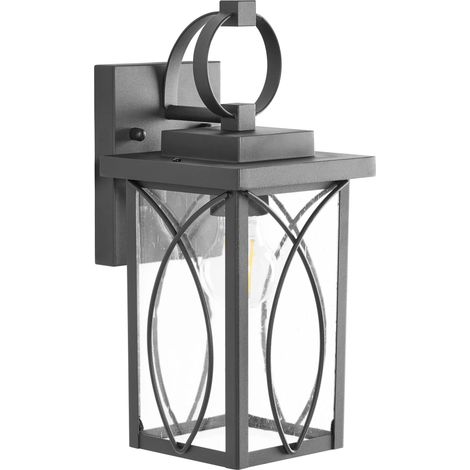 Outdoor Wall Light Black Metal Modern Style Front Door Porch Light BUZAU (1/5)