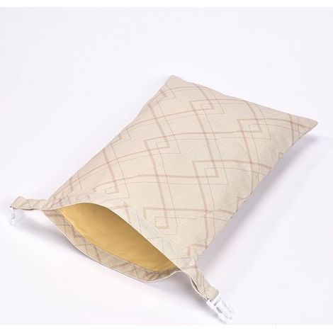 Sacchetti per il pane, 2 pezzi, sacchetti per il pane in cera d'api, lino, scatole per il pane riutilizzabili per pane fatto in casa, 43 x 33 cm E (1/5)
