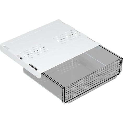 Tiroir Sous Bureau - Organisateur Transparent Sous Établi - Fixation Adhésive Sans Perçage - 23,7 x 20 x 5,8 cm - 1 Pièce (1/5)