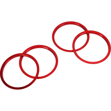 Sorties d'air AC Rouges en Alliage d'Aluminium, Anneaux Décoratifs de Remplacement pour Mazda MX-5 2009-2015, Kit de 4 Pièces (1/5)