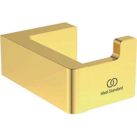 Gancho para toallas CONCA cuadrado dorado cepillado IDEAL STANDARD (1/3)