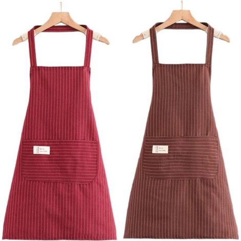 Delantales,2 unidades,6570 cm,Delantales para uso doméstico y en hostelería,Resistentes al aceite,Delantales de trabajo,Lavables a máquina (1/5)