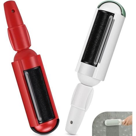 Brosse pour poils d'animaux, enlève les poils de chat, nettoie les poils d'animaux sur les lits et les pulls (2 pcs) (1/4)