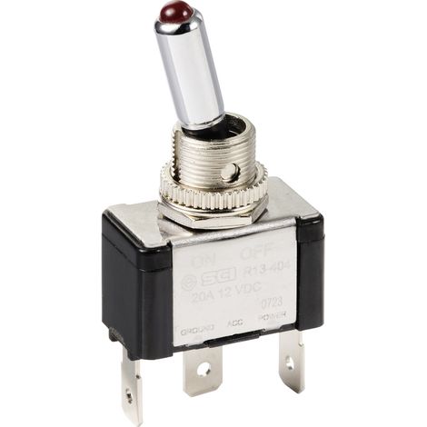 TRU COMPONENTS TC-11193840 Kippschalter 12 V/DC 20 A 1 x Aus/Ein rastend 1 St.