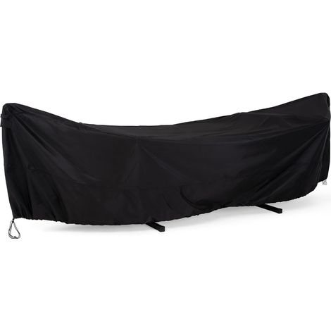 Funda protectora para columpio de jardín, 285 x 17 x 80 cm, tejido Oxford, impermeable, a prueba de polvo y resistente a los rayos UV, resistente al viento, para columpio, mecedora o tumbona, color ne (1/5)