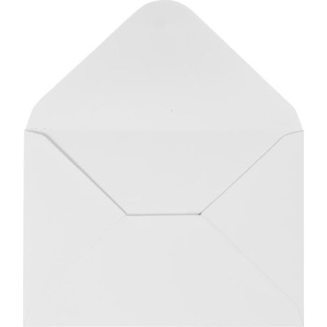 Enveloppes - Non spécifié - 115 x 160 mm - Paquet de 10 - Texture fine - Fermeture gommée