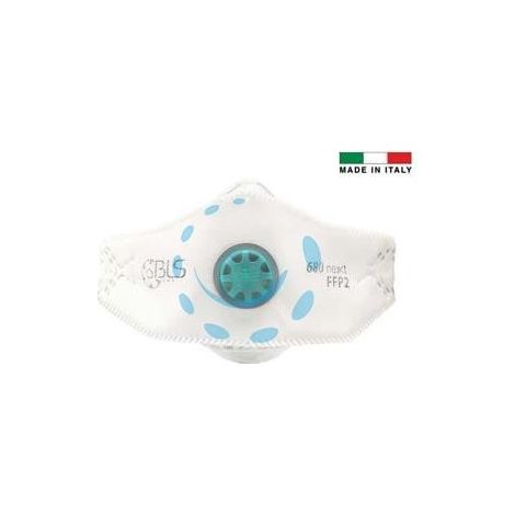 MASCHERINE CON VALVOLA FFP2 SERIE BLS 680 NEXT IMBUSTATA SINGOLARMENTE - 680 next