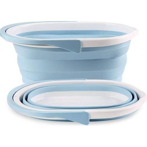 Basket to laundry - AUCUNEARY - Foldable - Silicone - 46x30,3x20,4 cm (1/4)