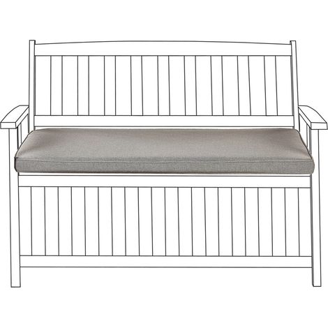 Bankauflage SOVANA 108 x 45 cm Grau