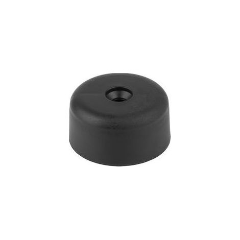 Glissière pour pied de meuble vissable O 50mm noir 4pcs (1/2)