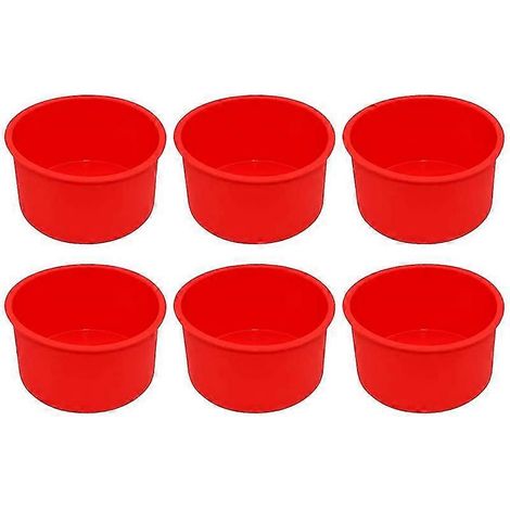 Silicone Mini Cake Molds 4 Inch Round Baking Pan Non-stick Silicone Baking Mold Bakeware Pan Reusab (1/5)