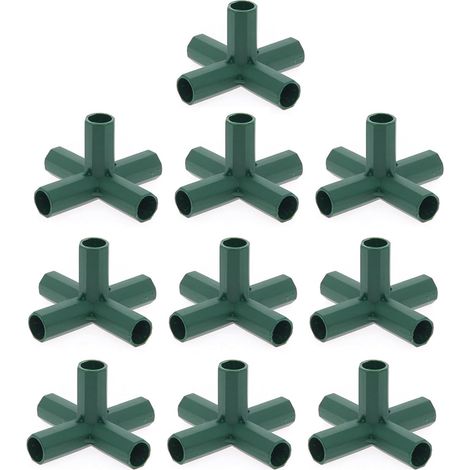 eurs de Cadre de Serre 5 Types de Supports Robustes et Stables  Raccord PVC pour serre pour légumes, ferme, porches, cours, treillis de vigne, abri anti-UV, fleurs (1/2)