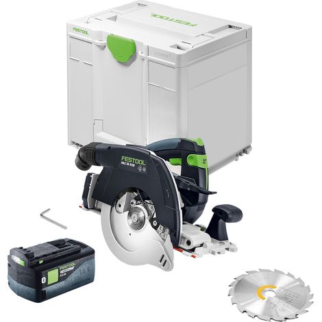 Festool HKC 55 KEB-Basic Akku Handkreissäge 18 V 160 mm Brushless + 1x Akku 5,0 Ah + Systainer - ohne Ladegerät