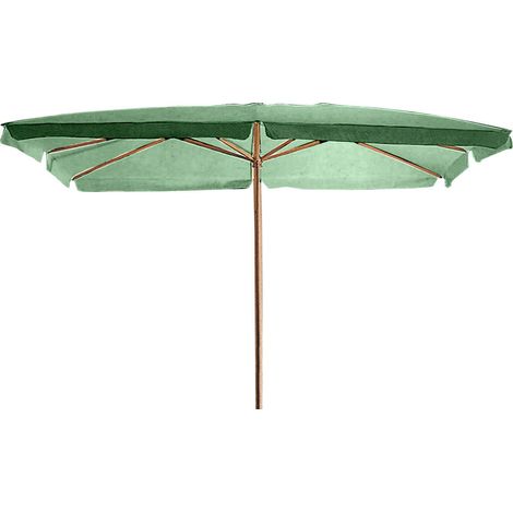 Ombrellone da Giardino 2x3 m Palo Ø48 mm in Legno Bauer Verde