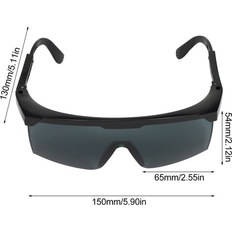 Lunettes de sécurité laser 200 nm-2000 nm OD4 + protection élégante pour le traitement d'épilation et la protection des yeux de l'opérateur de cosmétologie avec étui (1/5)